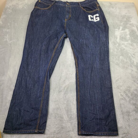 Coogi Blue Denim‎ Jeans Embroidered Pockets Vintage Mens Size 46 x 34 Australia - Picture 1 of 14